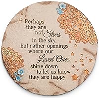 Pavilion Gift Company 19058 Light Your Way Memorial Garden Stone, 10-Inch, Stars in The Sky, Original Version