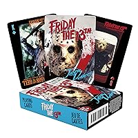 AQUARIUS Friday the 13th Playing Cards - Friday the 13th Themed Deck of Cards for Your Favorite Card Games - Officially Licensed Friday the 13th Merchandise & Collectibles