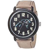 Game Time Men's NFL-TBK-CAR Throwback Analog Display Japanese Quartz Beige Watch