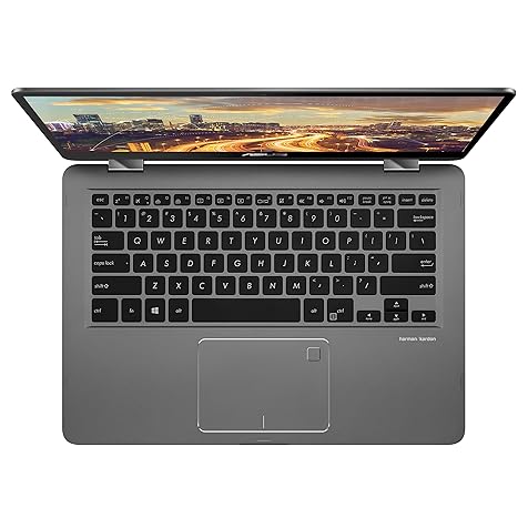 ASUS ZenBook Flip 14 UX461UN-DS74T Notebook (Windows 10 Home, Intel Core i7-8550U, 14" LED-Lit Screen, Storage: 512 GB, RAM: 16 GB) Slate Grey
