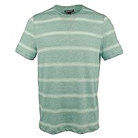 Men's Linen Blend Lighweight T-Shirt-J-XL