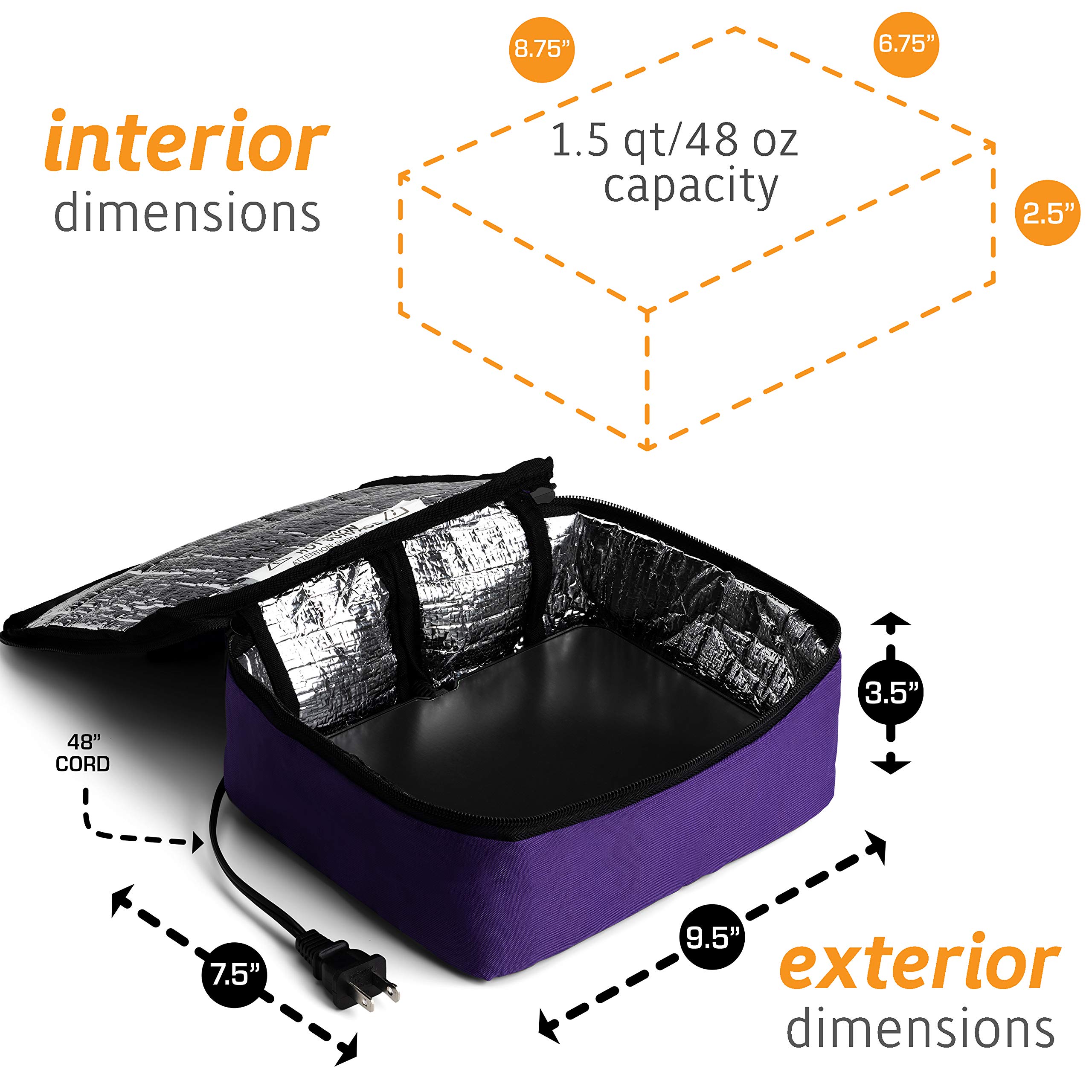 HotLogic Mini Portable Oven (Purple)