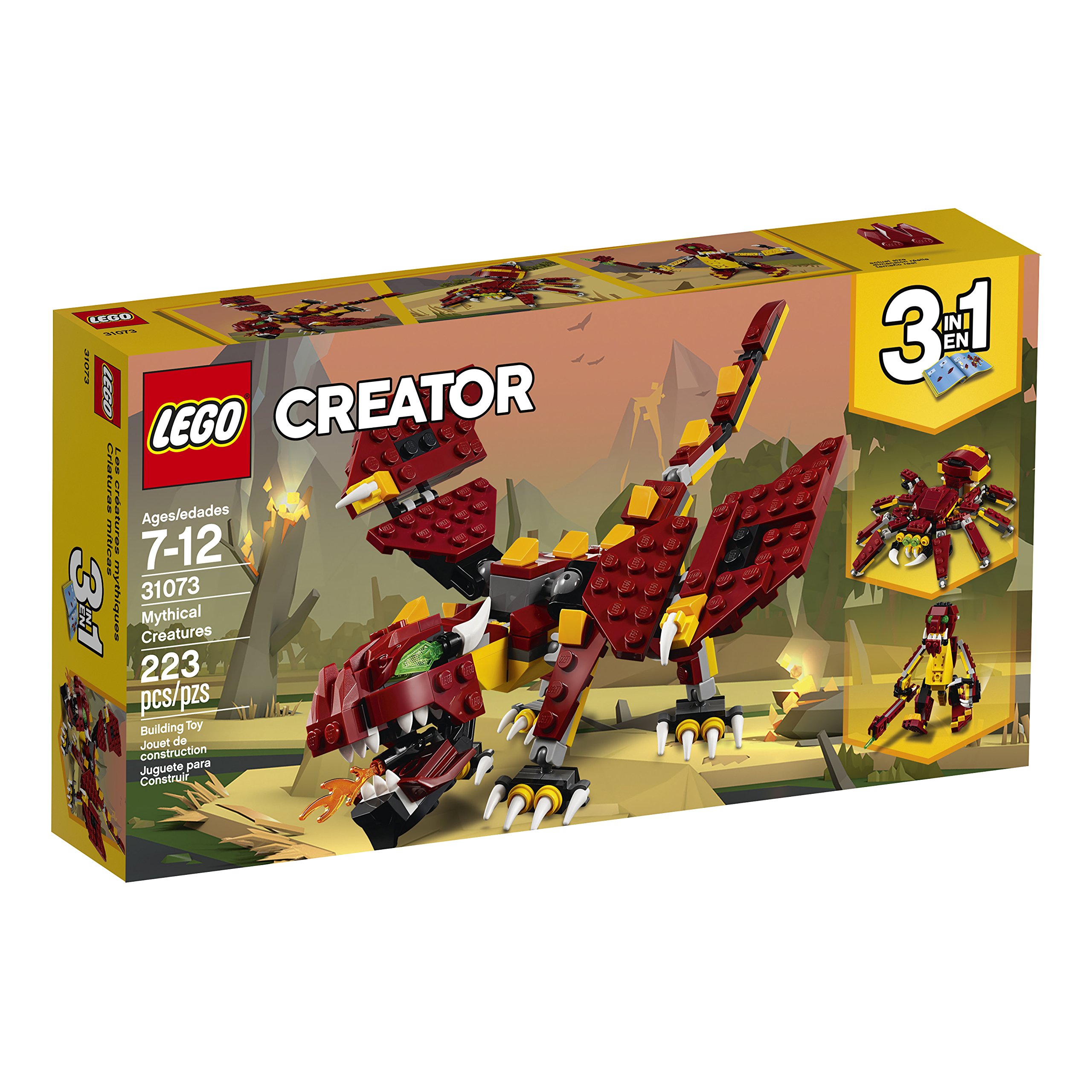 LEGO Creator 3in1 Mythical Creatures 31073 Building Kit (223 Pieces) (Discontinued by Manufacturer)