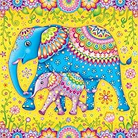 Ceaco - Groovy Animals - Elephants - 750 Piece Jigsaw Puzzle