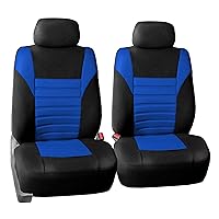 Car Seat Covers Front Set Premium 3D Air Mesh - Low Back Car Seats with Removable Headrest, Universal Fit,Automotive Seat Cover,Airbag Compatible Car Seat Cover for SUV,Sedan,Van Blue