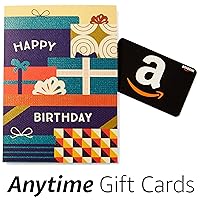 Amazon Happy Birthday Premium Greeting Card with Anytime Gift Card (Pack of 3)