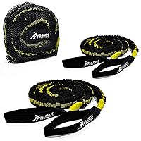 Kbands Victory Ropes - Up to 300 Pounds of Resistance for Anchored Or Release Acceleration Drills - Stretch Distance Up to 40 ft