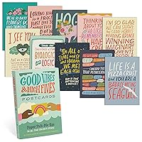 Good Vibes Postcards Book, 20 Postcards (2 Each 10 Styles), 5 x 7-inches
