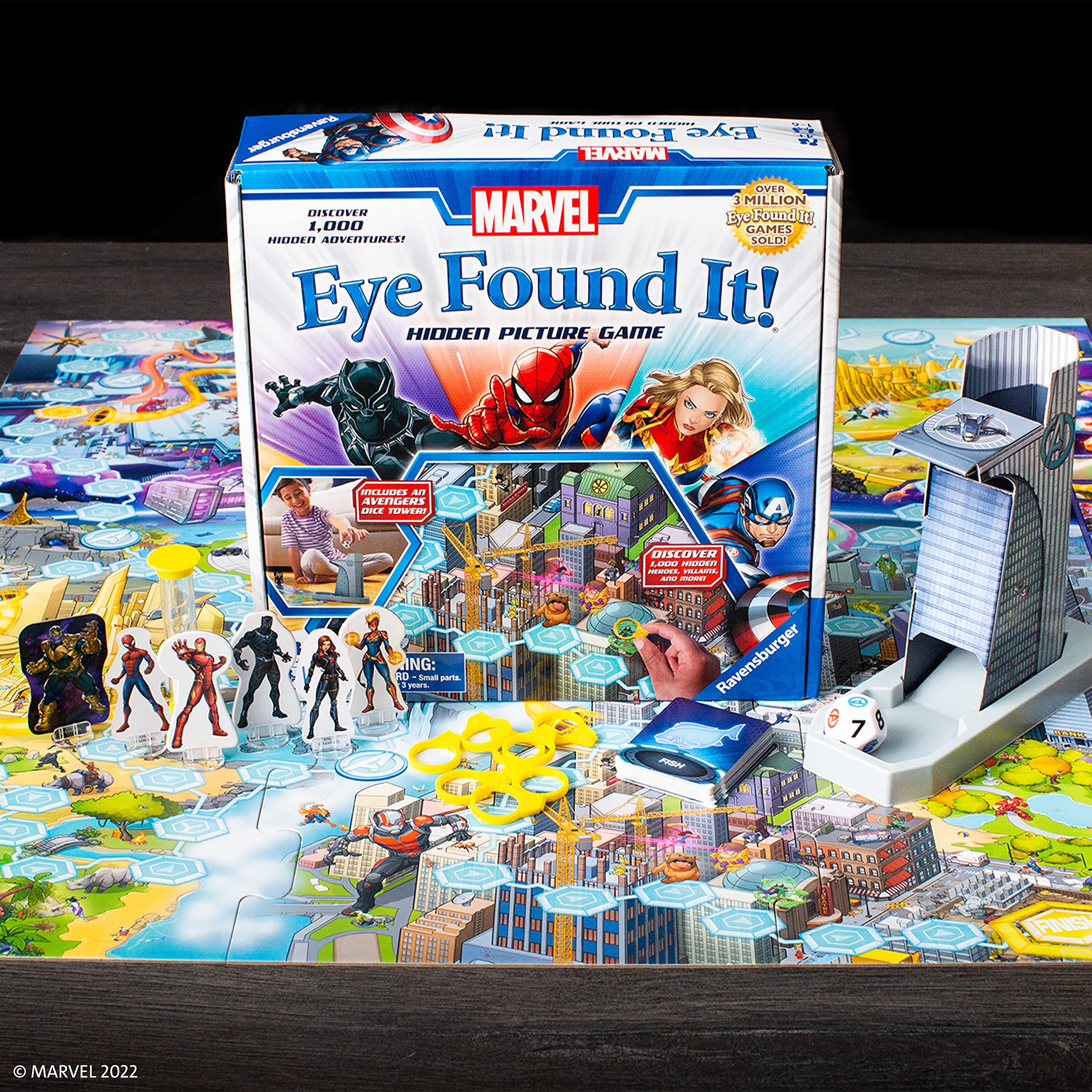 Ravensburger Marvel Eye Found It! Board Game for Boys and Girls Ages 4 and Up - A Fun Family Game