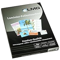 LMGA4-175 Laminating Pouches A4 216 x 303 mm 2 x 175 mic Pack of 100