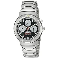 gino franco Men's 980SL Round Stainless Steel Multi-Function Bracelet Watch