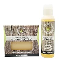 Plantlife Herbal Repair Set of 2 - Includes Soap and Body Oil Perfect for the Outdoors - 100% Natural Aromatherapy