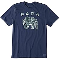 Life is Good Men's Crusher Graphic T-Shirt Papa Bear