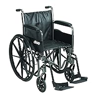Drive Medical SSP220DFA-EF Silver Sport 2 Wheelchair