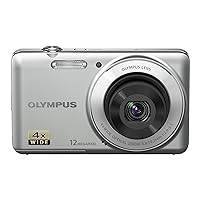 OLYMPUS Digital Camera VG-110 Silver 12MPS wide range27mm x4 Optical zoom VG-110 SLV - International Version (No Warranty)