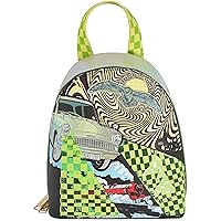 Concept One Fred Segal Harry Potter Mini Backpack, Back to Hogwarts Abstract Small Travel Bag for Men and Women, Multi, 8 Inch