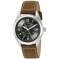 Hamilton Men's H68551833 Khaki Field Analog Quartz Brown Watch