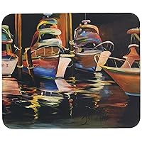 Caroline's Treasures JMK1076MP Sea Chase Deep Sea Fishing Boats Mouse Pad, Hot Pad or Trivet for Home Office Gaming Working Computers Laptop Mouse Mat,Washable Large Mousepad