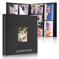 Vienrose Photo Album 4x6 300 Photos with Memo Area Leather Cover Large  Capacity Slip-in Pictures Book for Wedding Baby Vacation, Grey