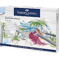 Faber-Castell Goldfaber Aqua Watercolor Gift Set - Watercolor Pencils for Adults, Includes Watercolor Paper and Accessories
