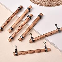 Indian Shelf 6 Pieces Adjustable Drawer Pulls- Wooden Drawer Pulls- Boho Cabinet Pulls- Boho Drawer Pulls- Adjustable Handles- Dresser Pulls- T Bar Pulls- Decorative Boho Handles