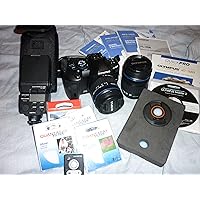 OM SYSTEM OLYMPUS Evolt E520 10MP Digital SLR Camera with 14-42mm f/3.5-5.6 and 40-150mm f/4.0-5.6 ED Zuiko Lenses