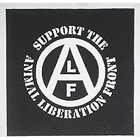 Animal Liberation Front (ALF) Patch - Vegan Vegetarian Rights Welfare Anti Authority Establishment Corporation Testing Meat is Murder Social Political Class War Activism Anarchism Anarcho Punk Earth
