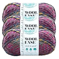(3 Pack) Lion Brand Yarn 640-611 Wool-Ease Thick and Quick Yarn, Astroland3