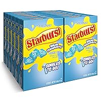 Starburst Singles To Go Powdered Drink Mix, Blue Raspberry, 6 Count (Pack of 12) - 72 Total Servings), Sugar-Free Drink Powder, Just Add Water,
