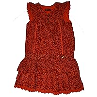 Sleeveless red Dress with Four Shells Size 6