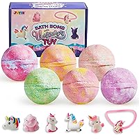 Bath Bomb with Unicorn Toy, 6 Pack