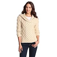 525 America Women's Shawl Collar Cable Hoodie Sweater