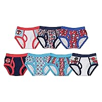 Spider-Man Boys' Toddler Spiderman and Superhero Friends 100% Combed Cotton Underwear Multipacks with Iron Man, Hulk & More