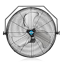 Tornado - 24 Inch High Velocity Industrial Wall Fan 3 Speed - 6.5 FT Cord - Industrial, Commercial, Residential Use - UL Safety Listed