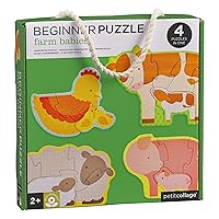 Beginner Puzzle for Kids, Farm Babies – Includes 4 Mini Puzzles (3-5 Pieces Each) – Cute Animal Puzzles for Ages 2+ – Makes a Great Gift Idea