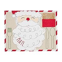 Mud Pie Place Mat with Card, Santa