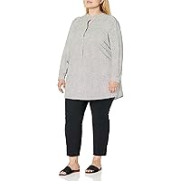 Anne Klein Women's Plus Size Popover BLS Wht/Anne Blk