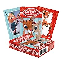 Aquarius Rudolph Playing Cards - Rudolph The Red Nosed Reindeer Deck of Cards for Your Favorite Card Games - Officially Licensed Rudolph Merchandise & Collectibles