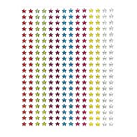 Baker Ross ET303 Crystal Glitter Stick On Stars - Pack of 280, for Card Craft, Scrapbook Stickers and Arts and Crafts for Kids