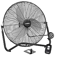 Lasko High Velocity Fan with QuickMount for Floor or Wall Mount Use, 3 Powerful Speeds, Remote Control for Garage, Shop, Attic, 20