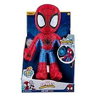 Marvel Spidey and His Amazing Friends Web Flash Spidey Plush - 9-Inch Plush with Light Up Signal - Toys Featuring Your Friendly Neighborhood Spideys