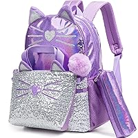 Meetbelify Backpack for Girls Backpacks for Elementary Preschool Students Kids School Cute Backpack with Lunch Box