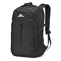 High Sierra Swerve Pro Laptop Backpack Bookbag for Travel, Work, or School with Laptop Pocket and Tablet Sleeve with Drop Protection, Black