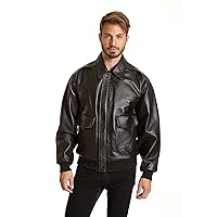Men Air Force A2 Leather Flight Bomber Jacket Genuine Leather jacket for Men's Aviator Leather Bomber Jacket