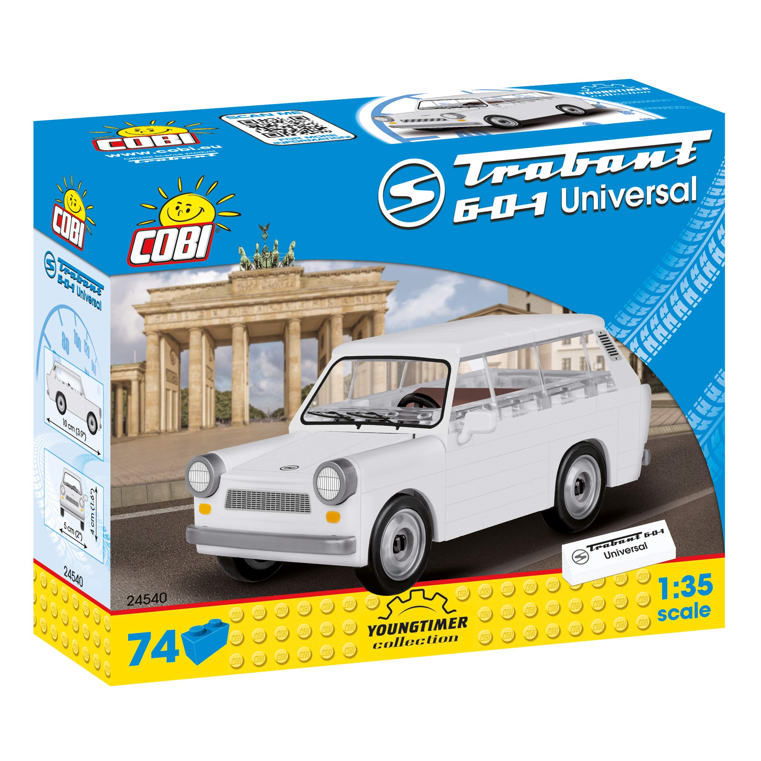 Cobi COB24540 Trabant 601 Universal (74 pcs) Other License Brick Built Model kit