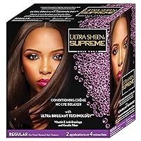 Ultra Sheen Supreme Conditioning Creme No Lye Relaxer with Ultra Brilliant Technology New Sulfate Neutralizing Shampoo Vitamin E Anti Breakage & Silk Protein - Regular Ultra Sheen Supreme Conditioning Creme No Lye Relaxer with Ultra Brilliant Technology New Sulfate Neutralizing Shampoo Vitamin E Anti Breakage & Silk Protein - Regular