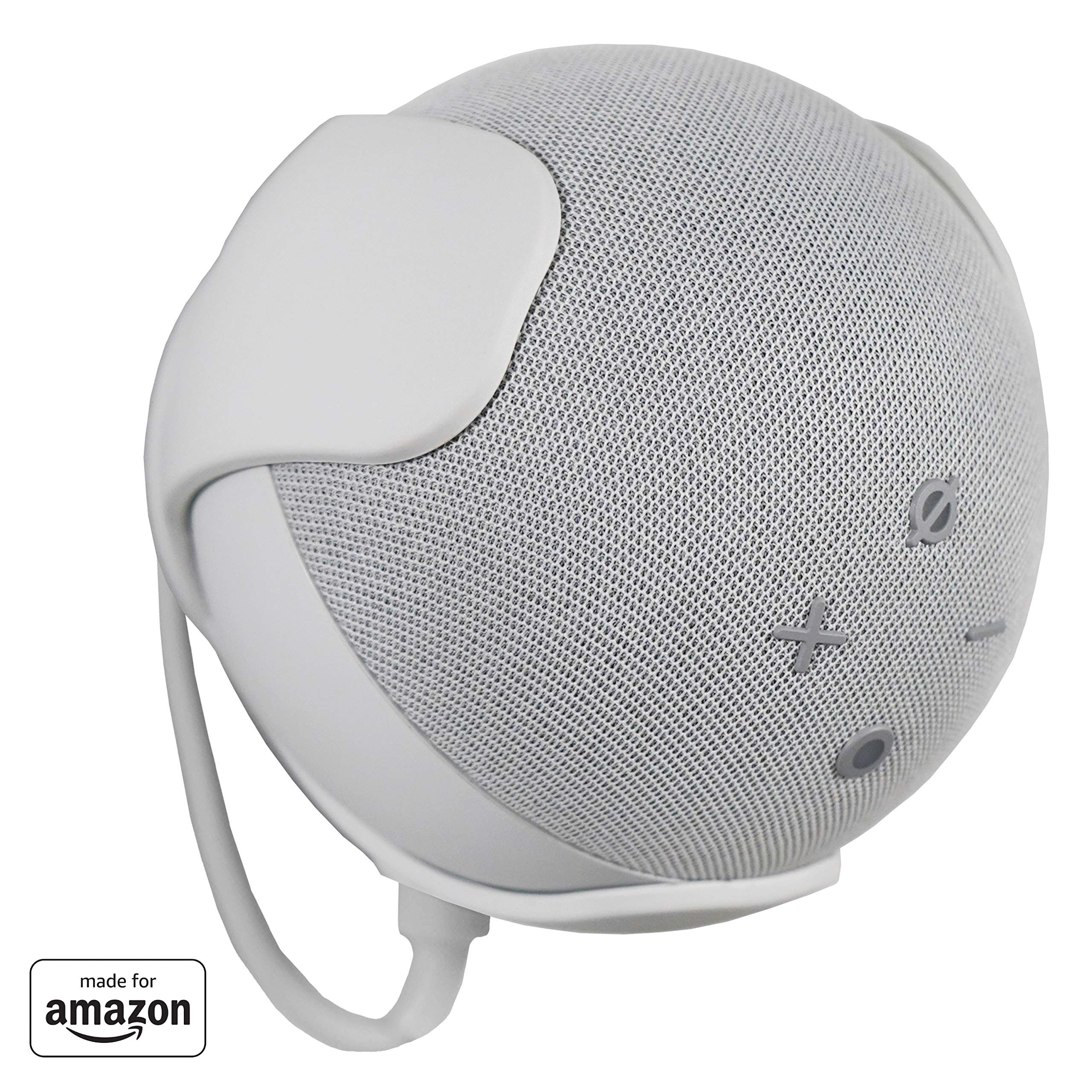 Made For Amazon Wall Mount, White, for Echo Dot (4th generation)