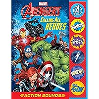 Marvel Avengers – Spider-man, Iron Man, Black Panther, and More! - Calling All Heroes! Action Sound Book - Includes 6 Action Packed Graphic Novel Stories / Comics - PI Kids Marvel Avengers – Spider-man, Iron Man, Black Panther, and More! - Calling All Heroes! Action Sound Book - Includes 6 Action Packed Graphic Novel Stories / Comics - PI Kids Hardcover