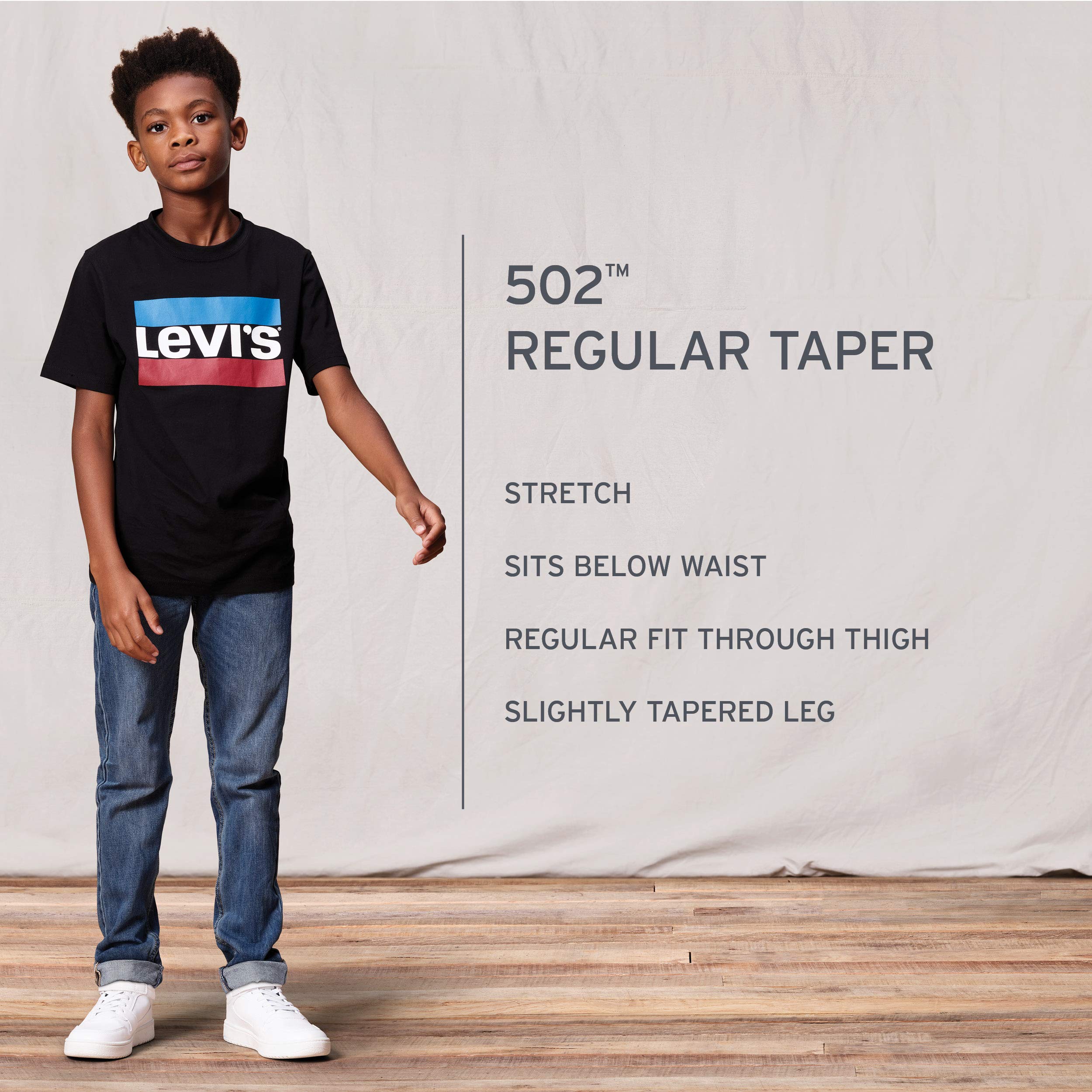 Mua Levi's Boys' 502 Regular Taper Fit Performance Jeans trên Amazon Mỹ  chính hãng 2023 | Fado