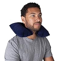 PCP Inflatable Neck Pillow, Cervical Support Cushion and Carrying Pouch